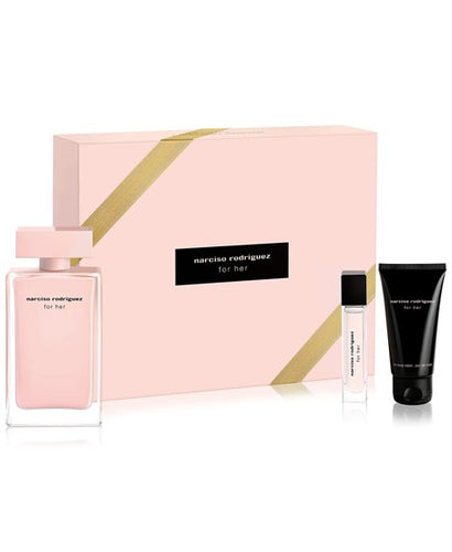Set Narciso Rodrigues For her 3pc. Edp 3.3oz Spray