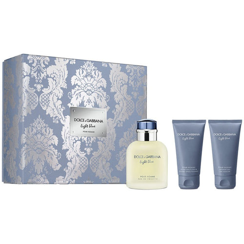 Set D&G Light Blue Pour Homme 3pc. Edt 4.2oz Spray