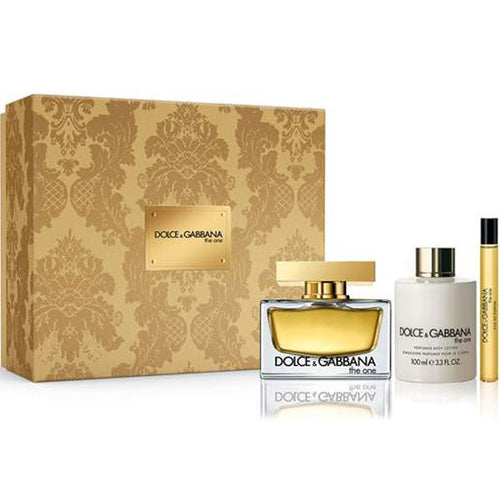 Set D&G The One For Women 3pc. Edp 2.5oz Spray + 3.3oz Body Lotion + 0.33oz Spray