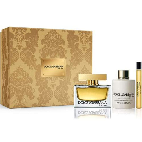 Set D&G The One For Women 3pc. Edp 2.5oz Spray + 3.3oz Body Lotion + 0.33oz Spray