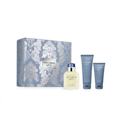 Set D&G Light Blue Pour Homme 3pc.Edt 4.2oz Spray