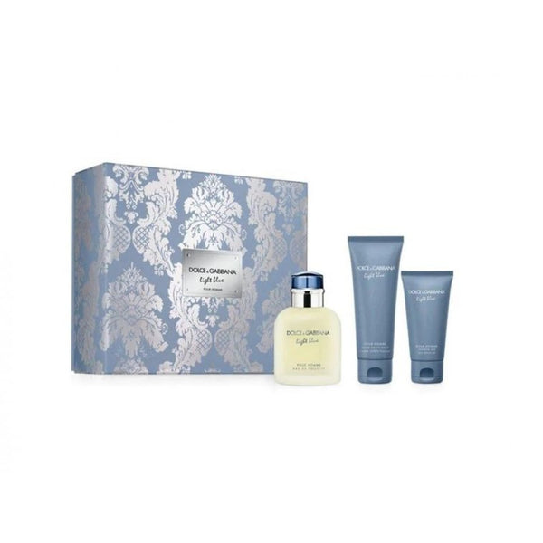 Set D&G Light Blue Pour Homme 3pc.Edt 4.2oz Spray