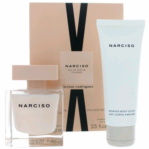 Set Narciso Poudree 2pc. Edp 3.0oz Spray + 2.5oz Body Lotion