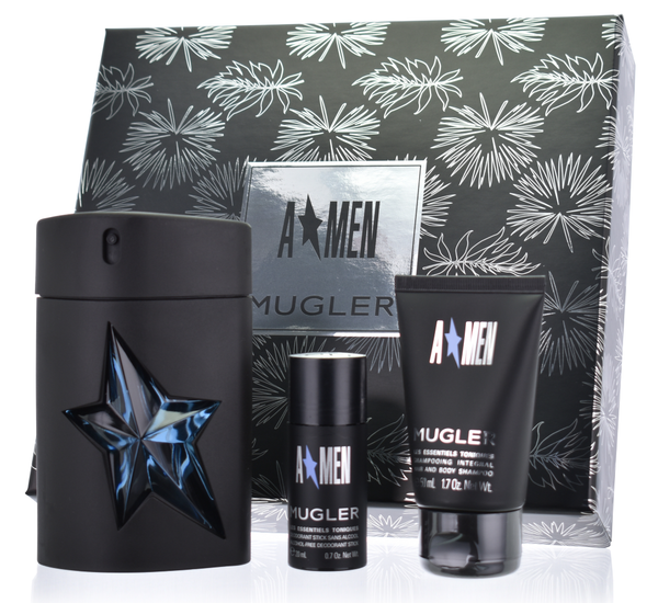 Set Angel Men 3pc. Edt 3.4oz Spray Refillable