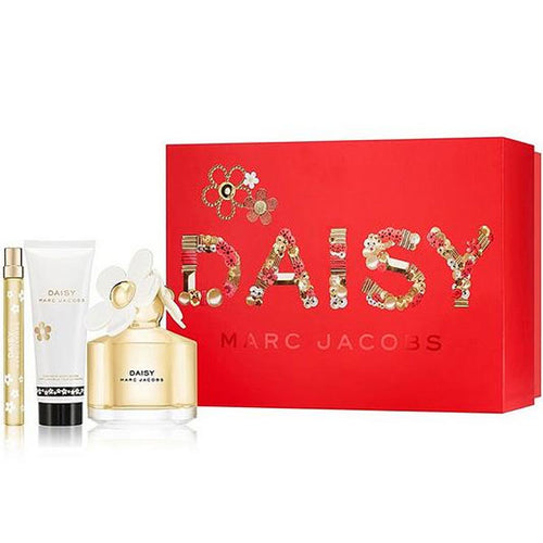 Set Marc Jacobs Daisy 3pc. Edt 3.4oz Spray + 2.5oz Body Lotion + 0.33oz Spray
