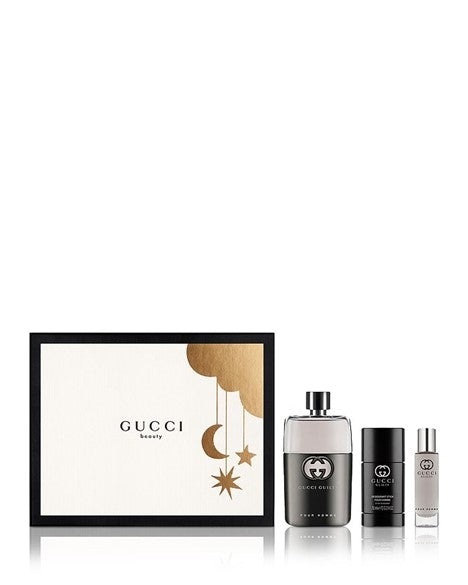 Set Gucci Guilty Pour Homme 3pc. Edt 3.0oz Spray