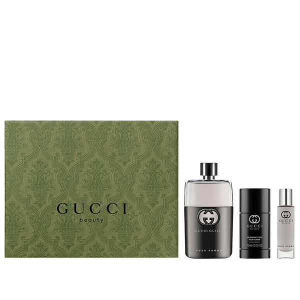 Set Gucci Guilty Pour Homme 3pc. Edt 3.0oz Spray