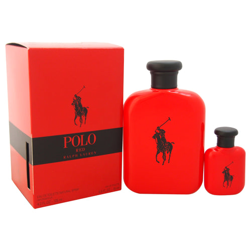 Set Polo Red For Men 2pc. Edt 4.2oz Spray + 0.5oz Edt Spray