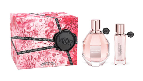 Set Flowerbomb 2pc. Edp 3.4oz Spray + 0.68oz Travel Spray