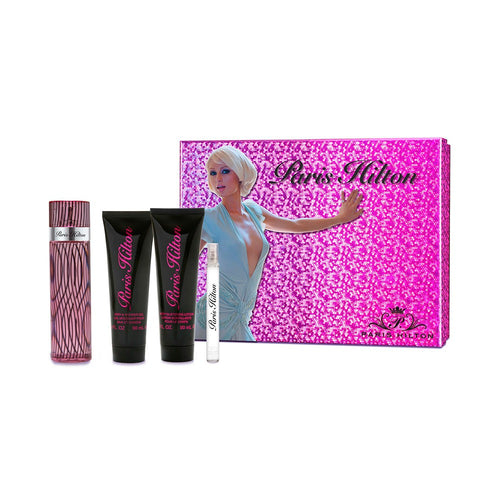 Set Paris Hilton For Women 4 pc Edp 3.4 oz Spray