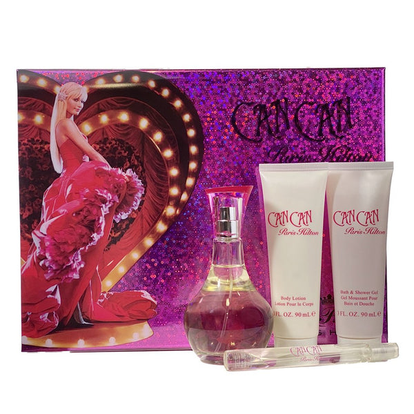 Set Can Can 4pc. Edp 3.4oz Spray