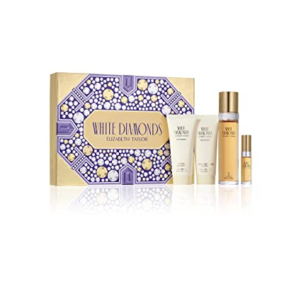 Set White Diamonds 4pc. Edt 3.3oz Spray
