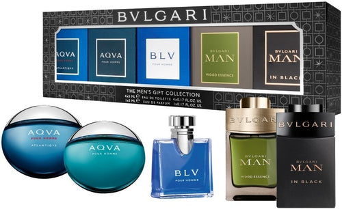 Mini Set Bvlgari Men's Collection 5 x 0.17oz