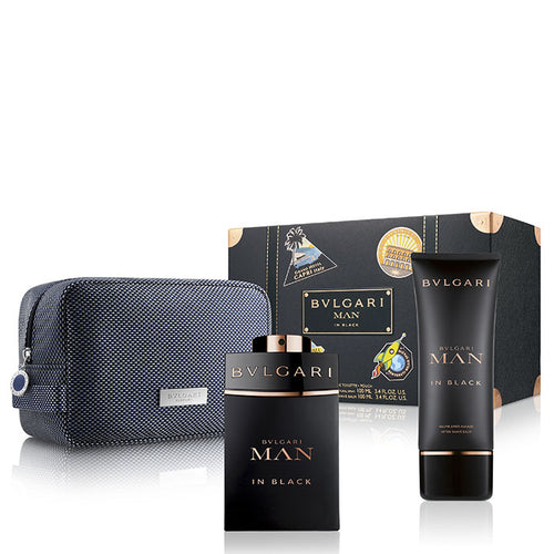 Set Bvlgari Man In Black 3pc. Edp 3.4oz Spray