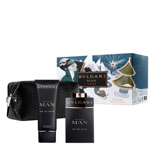 Set Bvlgari Man In Black 3pc. Edp 3.4oz Spray