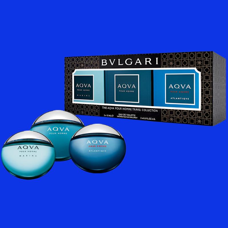 Mini Set Bvlgari Aqva Homme 3 x 0.5oz Spray