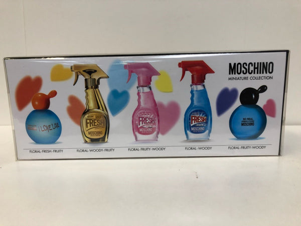 Mini Set Moschino W 5pc. Boxed So Real, I Love Love