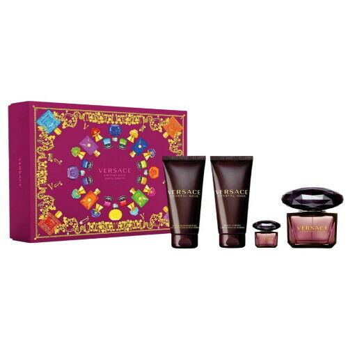 Set Crystal Noir 4pc. Edt 3.0oz Spray