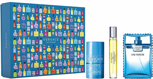 Set Versace Eau Fraiche 3pc. Edt 3.4oz Spray