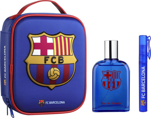 Kids FCBarcelona Toiletry Bag Edt 3.4oz Spray + 0.34oz Pen