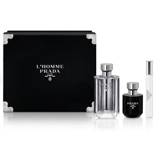 Set Prada L'Homme 3pc. Edt 3.4oz Spray