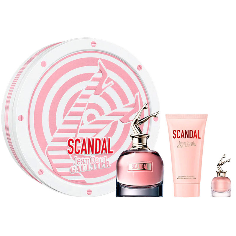 Set Scandal 3pc. Edp 2.7oz Spray + 2.5oz Body Lotion + 0.2oz Mini