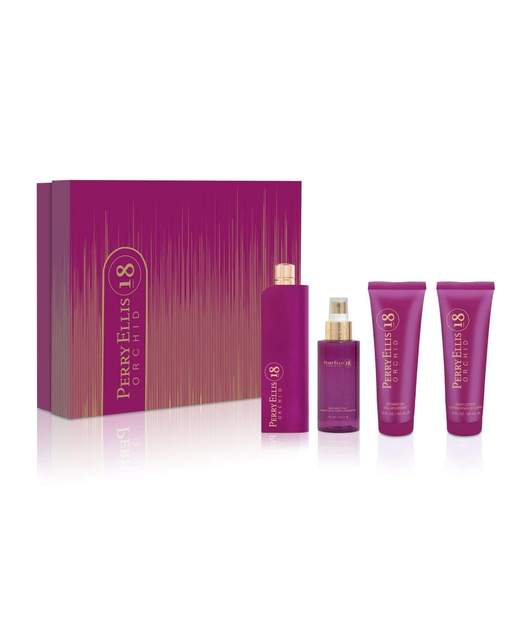 Set Perry 18 Orchid For Women 4pc. Edp 3.4oz Spray